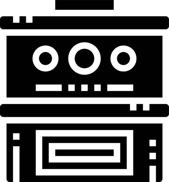 Meubilair Huishoudelijke Potten Pictogram Vaste Stijl — Stockvector