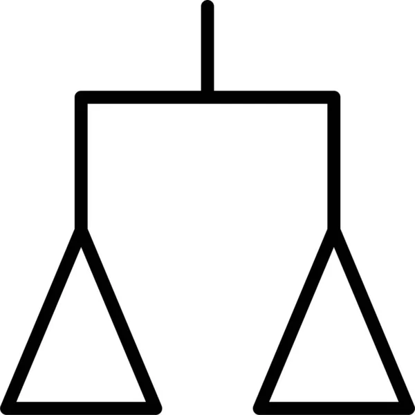 Równowaga Ikona Środka Sprawiedliwości Kategorii Dom Rodzinny — Wektor stockowy