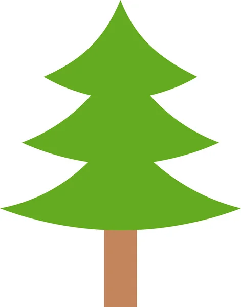 Vánoční Borovice Ikona Vánoční Kategorii — Stockový vektor