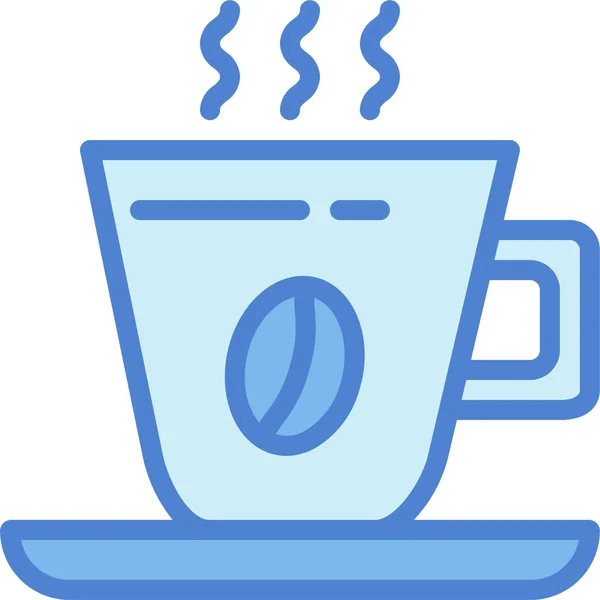 Καφέ Ποτήρι Ποτό Εικονίδιο Filledskip Στυλ — Διανυσματικό Αρχείο