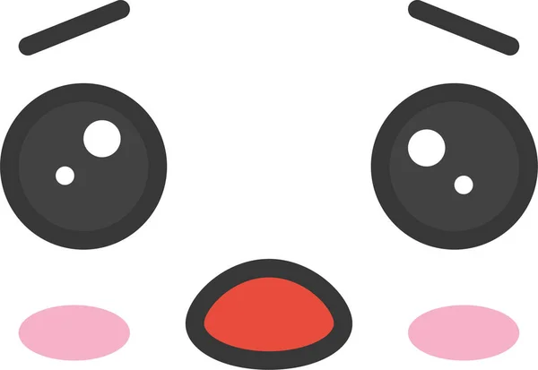 Emoji Emoticon Emoticon Symbol Umrissstil — Stockvektor