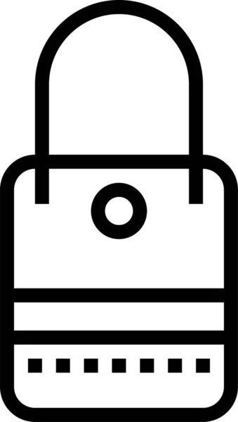 Shopping Bag Περίγραμμα Εικονίδιο Διαχείρισης Επιχειρήσεων Στυλ Περίγραμμα — Διανυσματικό Αρχείο