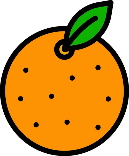 Icono Fruta China China Estilo Filledoutline — Vector de stock