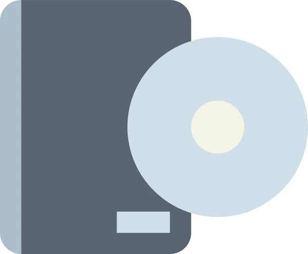 蓝光光盘紧凑型图标 平面风格 — 图库矢量图片