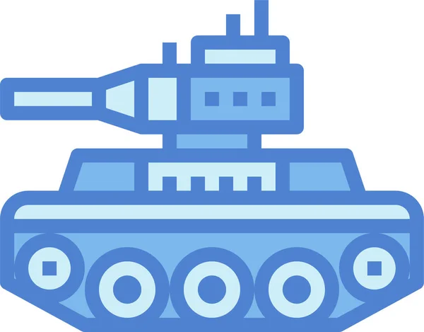 Katonai Tank Szállítás Ikon — Stock Vector