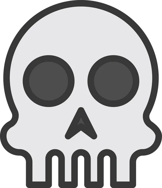 Halloween Horror Aterrador Icono Estilo Filledoutline — Archivo Imágenes Vectoriales