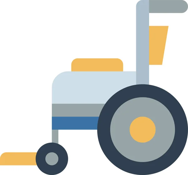 Niepełnosprawna Ikona Medyczna Płaskim Stylu — Wektor stockowy