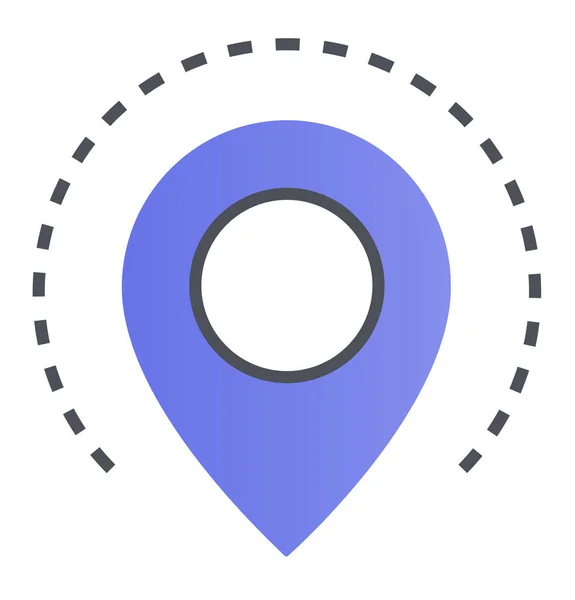 Значок Location Gps Стиле Filledoutline — стоковый вектор