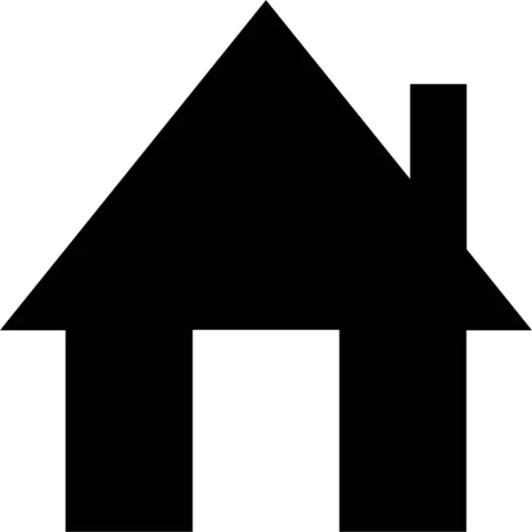Домашня Іконка Будинку Стилі Solid — стоковий вектор