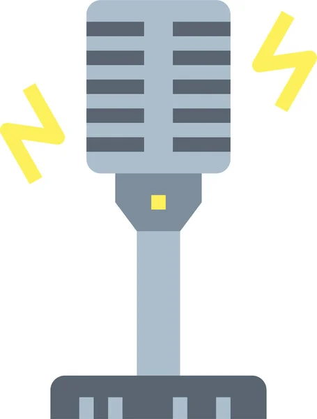 Microphone Recording Sound Icon — Stock Vector