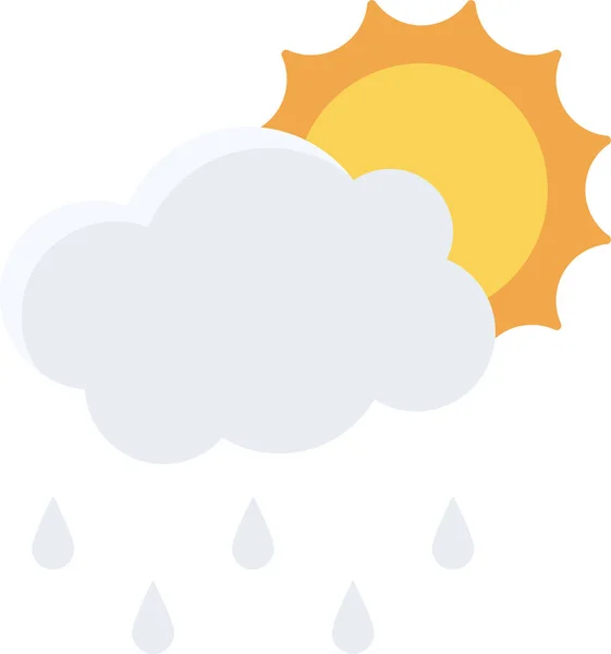 Forecast Rain Rainny Icon — 图库矢量图片