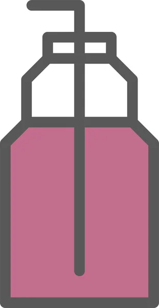 Иконка Напитков Бутылки Стиле Филедлайн — стоковый вектор