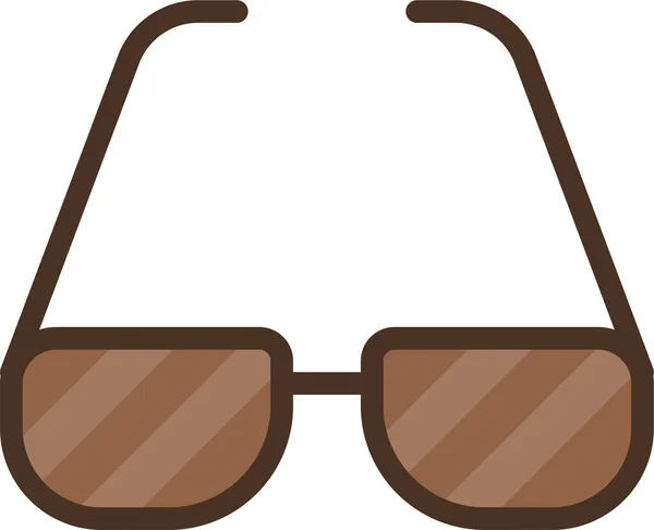 Ruhák Divat Szemüveg Ikon Lapos Stílusban — Stock Vector