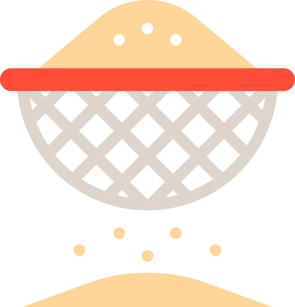 Bageri Flout Gastronomi Ikon Platt Stil — Stock vektor