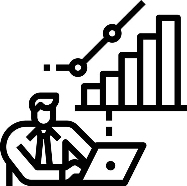 Ícone Investimento Investidor Lucro — Vetor de Stock