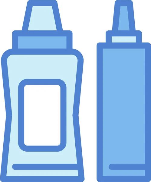 Icône Sauce Moutarde Ketchup Dans Style Filledoutline — Image vectorielle