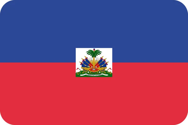 Ícone Haiti Bandeira País Estilo Plano —  Vetores de Stock