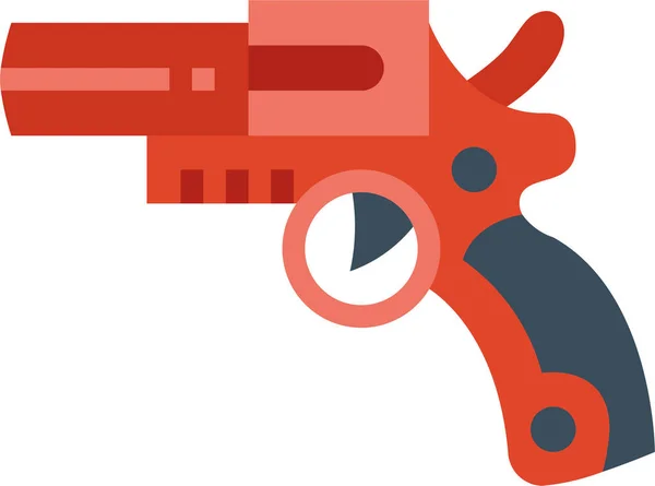 Икона Огнестрельного Оружия Категории Милитарист — стоковый вектор