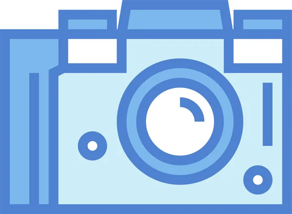 Camera Liefde Foto Pictogram — Stockvector