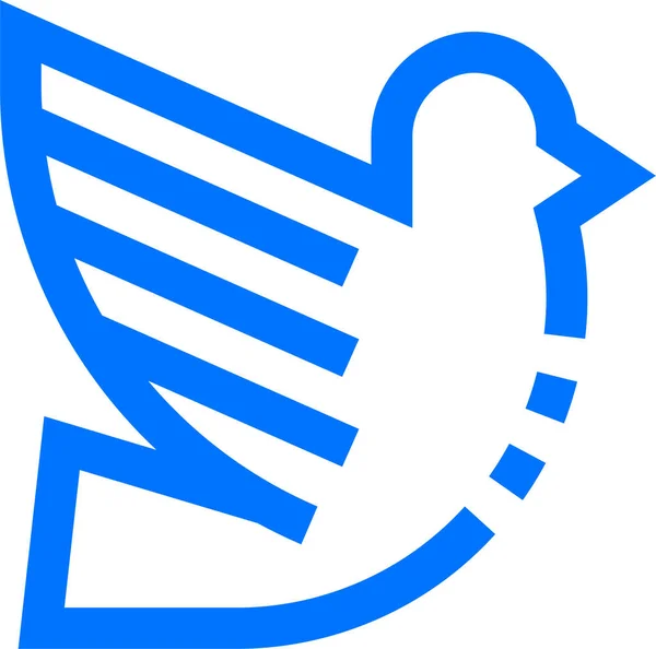 Charity Dove Ecology Icon Outline Style — 스톡 벡터