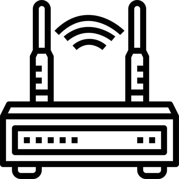 Icône Technologie Routeur Internet Dans Catégorie Itinfrastructure — Image vectorielle