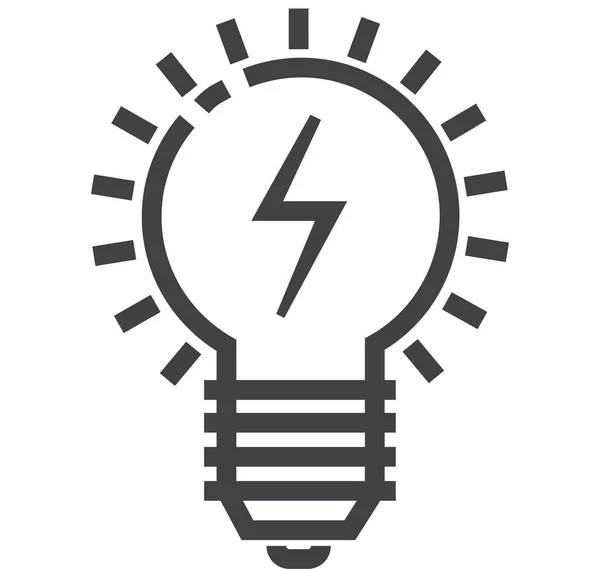 Knowledge Power Icon Outline Style — 스톡 벡터