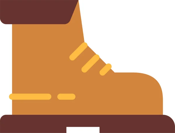 Ікона Взуття Пласкому Стилі — стоковий вектор