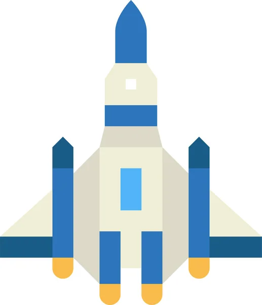 Aircraft Airplane Ramjet Icon — Stock Vector