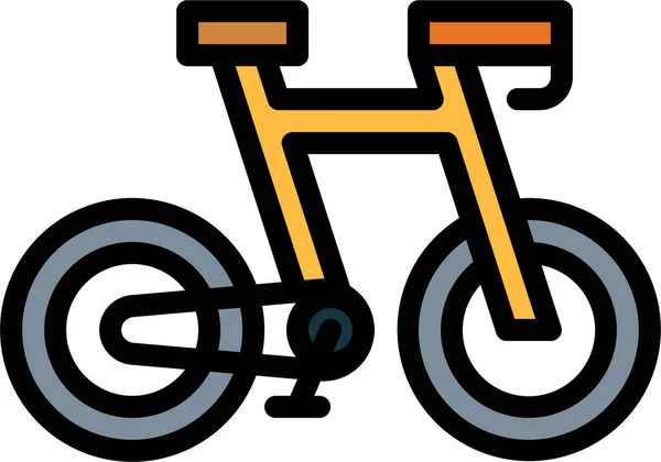 Bicycle Bike Cycling Icon Filledoutline Style — Stock Vector
