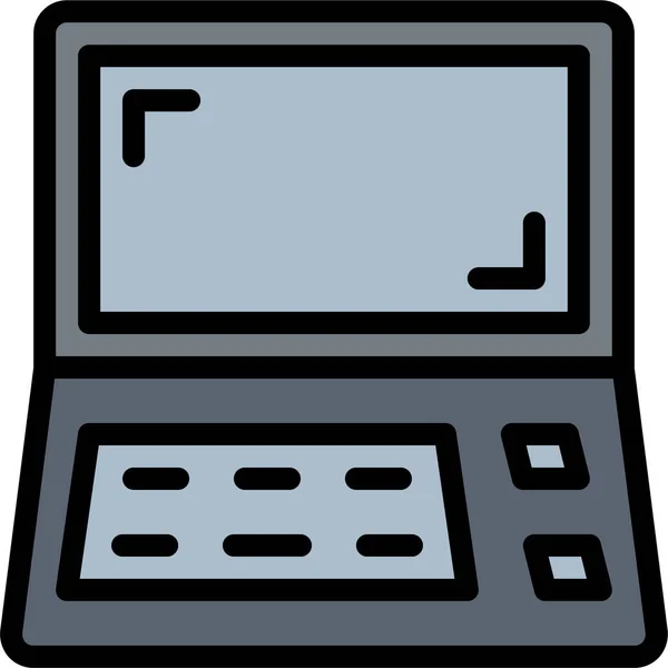 Ícone Laptop Digital Computador Categoria Dispositivos Eletrônicos — Vetor de Stock
