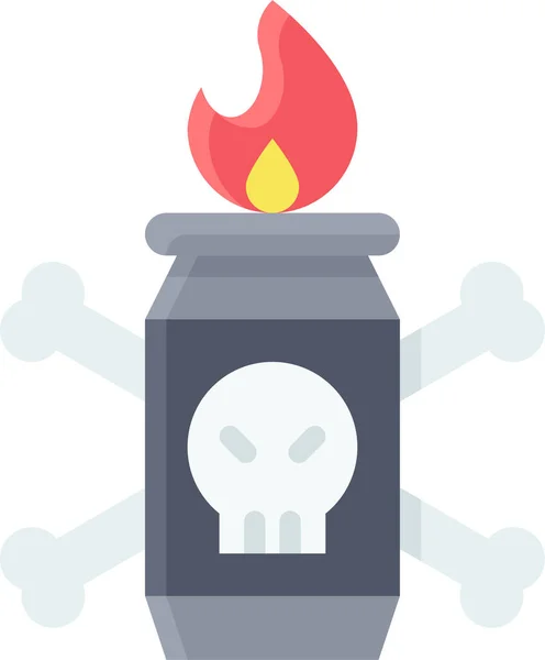 Incendie Incendie Incendie Dangereux Icône — Image vectorielle