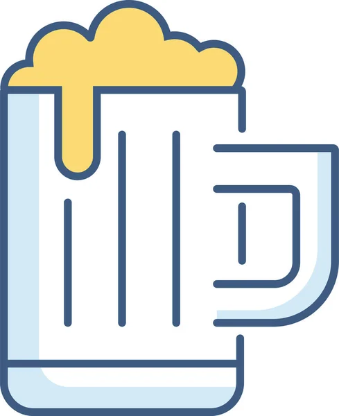 Barra Alcohol Icono Cerveza — Vector de stock