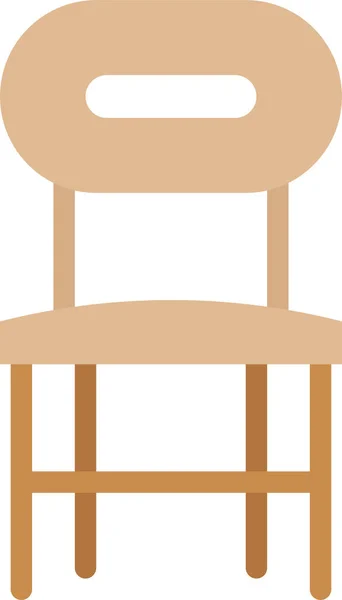 Fauteuil Banc Icône Chaise Dans Style Plat — Image vectorielle
