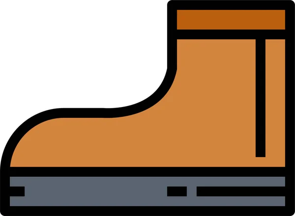 Botas Icono Calzado Moda Estilo Filledoutline — Vector de stock