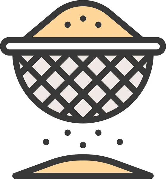 Bakery Flout Gastronomy Icon Filledoutline Style — Stock Vector