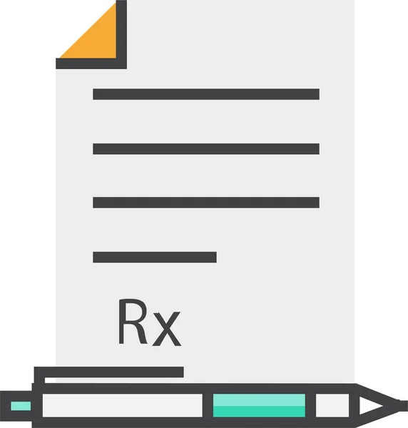 Ícone Medicação Saúde Estilo Filledoutline —  Vetores de Stock