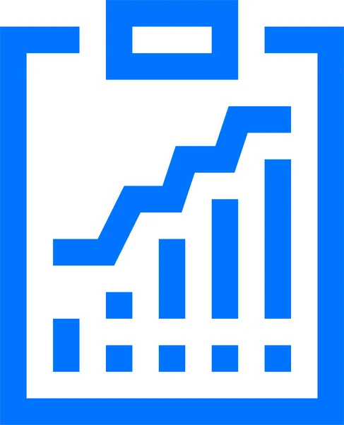 Assessment Chart Data Icon Outline Style — Stock Vector