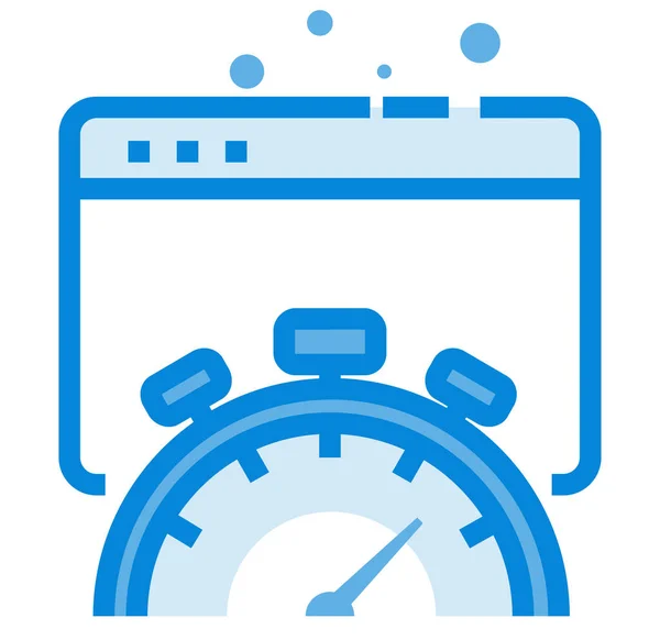 Optimization Page Sped Icon Filledoutline Style — 스톡 벡터