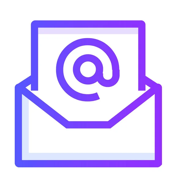 Ícone Envelope Comunicação Mail Estilo Filledoutline — Vetor de Stock