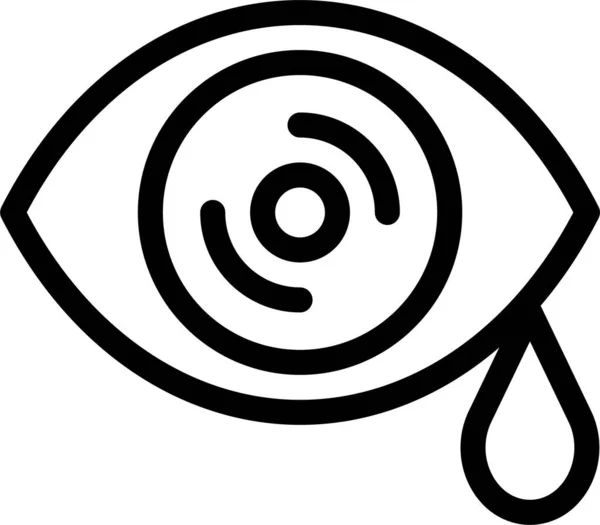 Drops Eye Tears Icon — Stock Vector