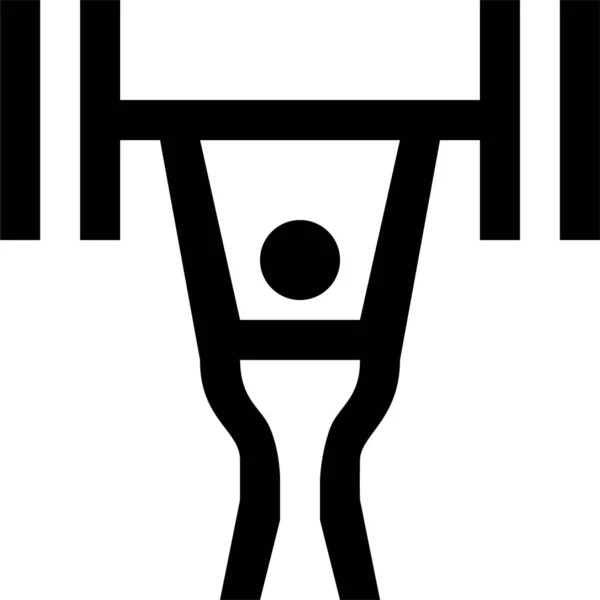 Peso Gimnasio Icono Los Deportes Estilo Esquema — Archivo Imágenes Vectoriales