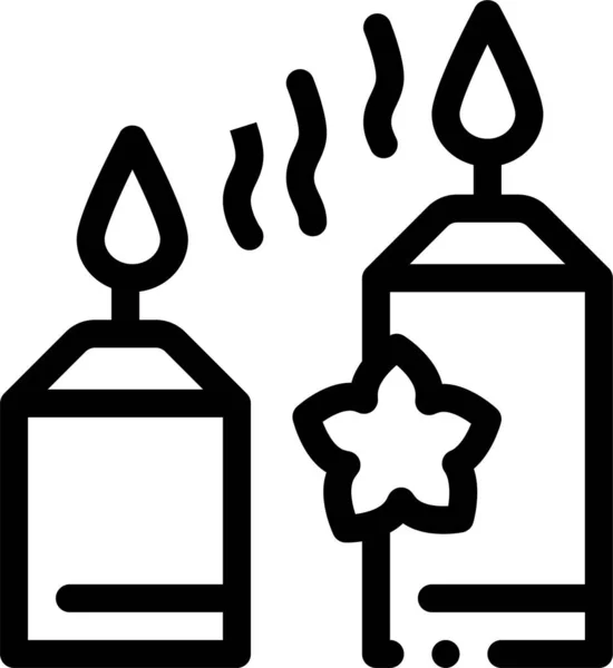 Ikona Płonącego Oddechu Aromatycznego — Wektor stockowy