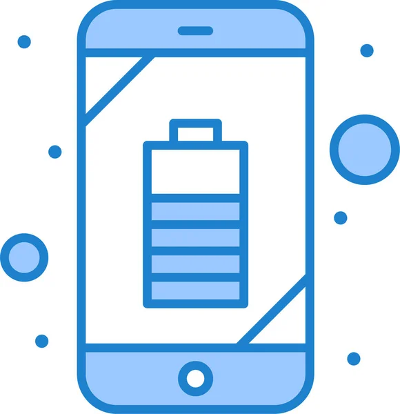 Battery Mobile Phone Icon Familyhome Category — Stock Vector