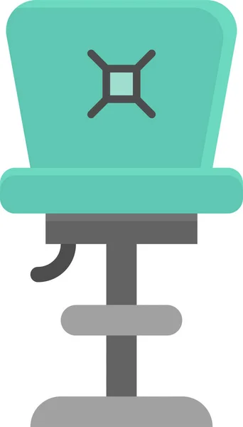扶手椅长椅图标 扁平风格 — 图库矢量图片