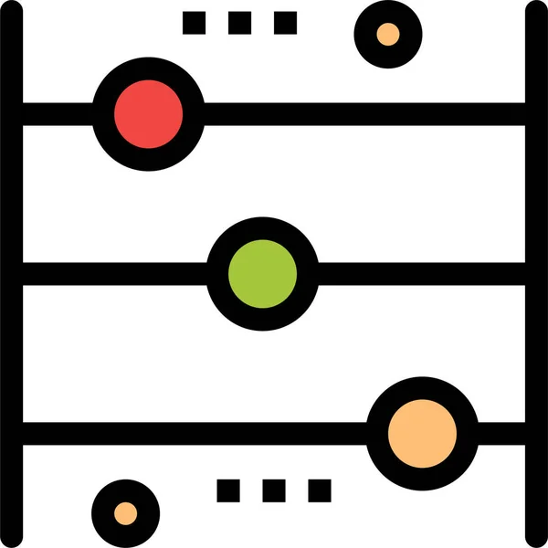 Abacus Calcular Icono Calculadora — Archivo Imágenes Vectoriales