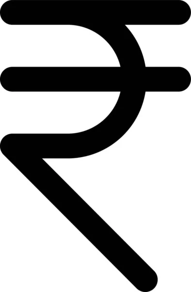 Currency Sign Currency Symbol India Rupee Icon — 图库矢量图片