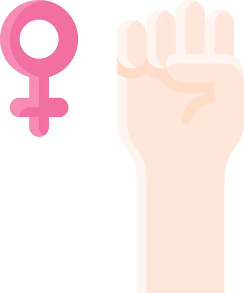 Feminisme Vrouw Feministisch Icoon — Stockvector