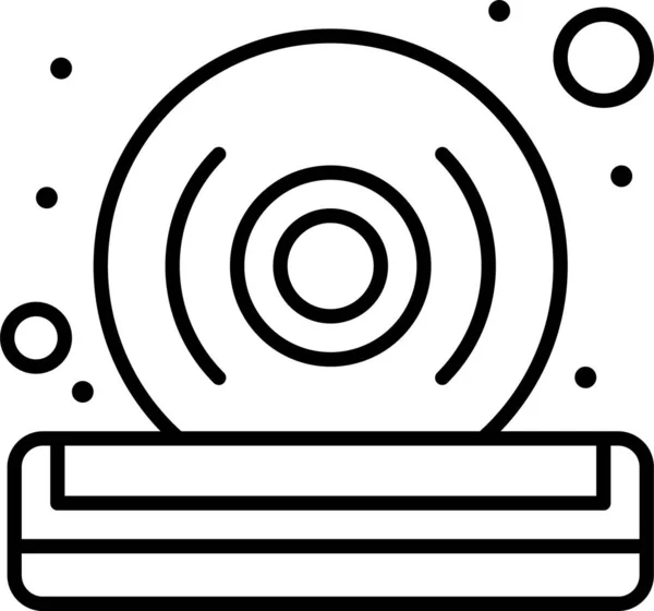 Иконка Проигрывателя Dvd Категории Компьютерное Оборудование — стоковый вектор
