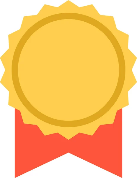 Нагорода Значок Чемпіона Плоскому Стилі — стоковий вектор
