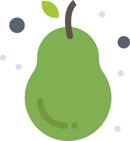 Aguacate Icono Fruta Fresca Categoría Bebidas Alimenticias — Vector de stock